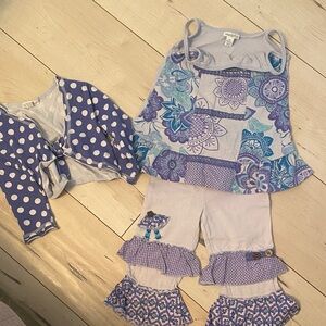 Naartjie Purple and Blue Kids Matching Set